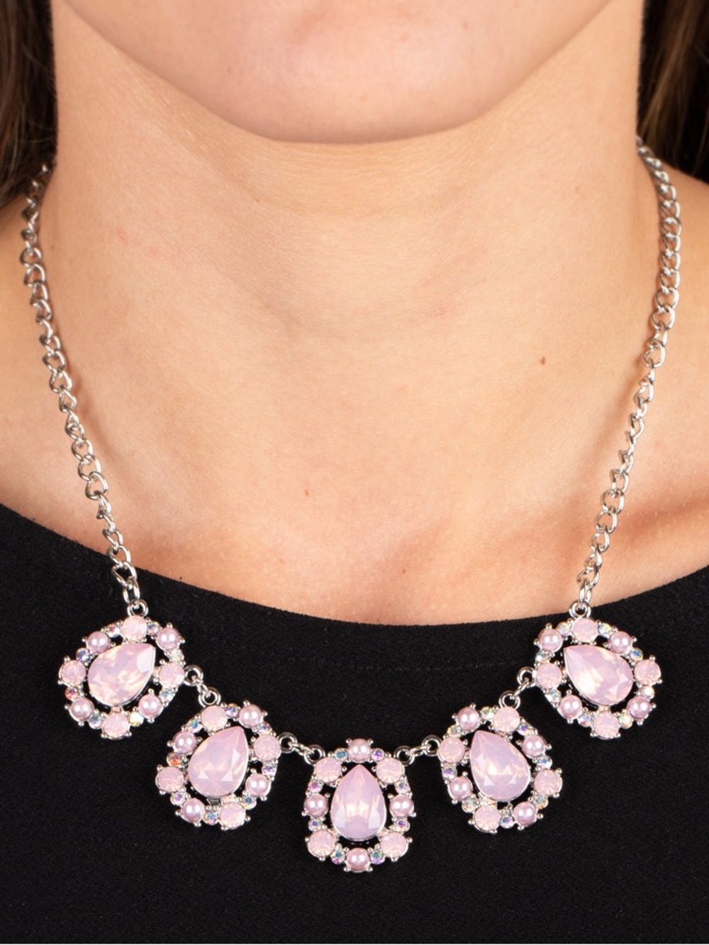 NWT Pink Pearly Pond Necklace & Earrings(Last Set)